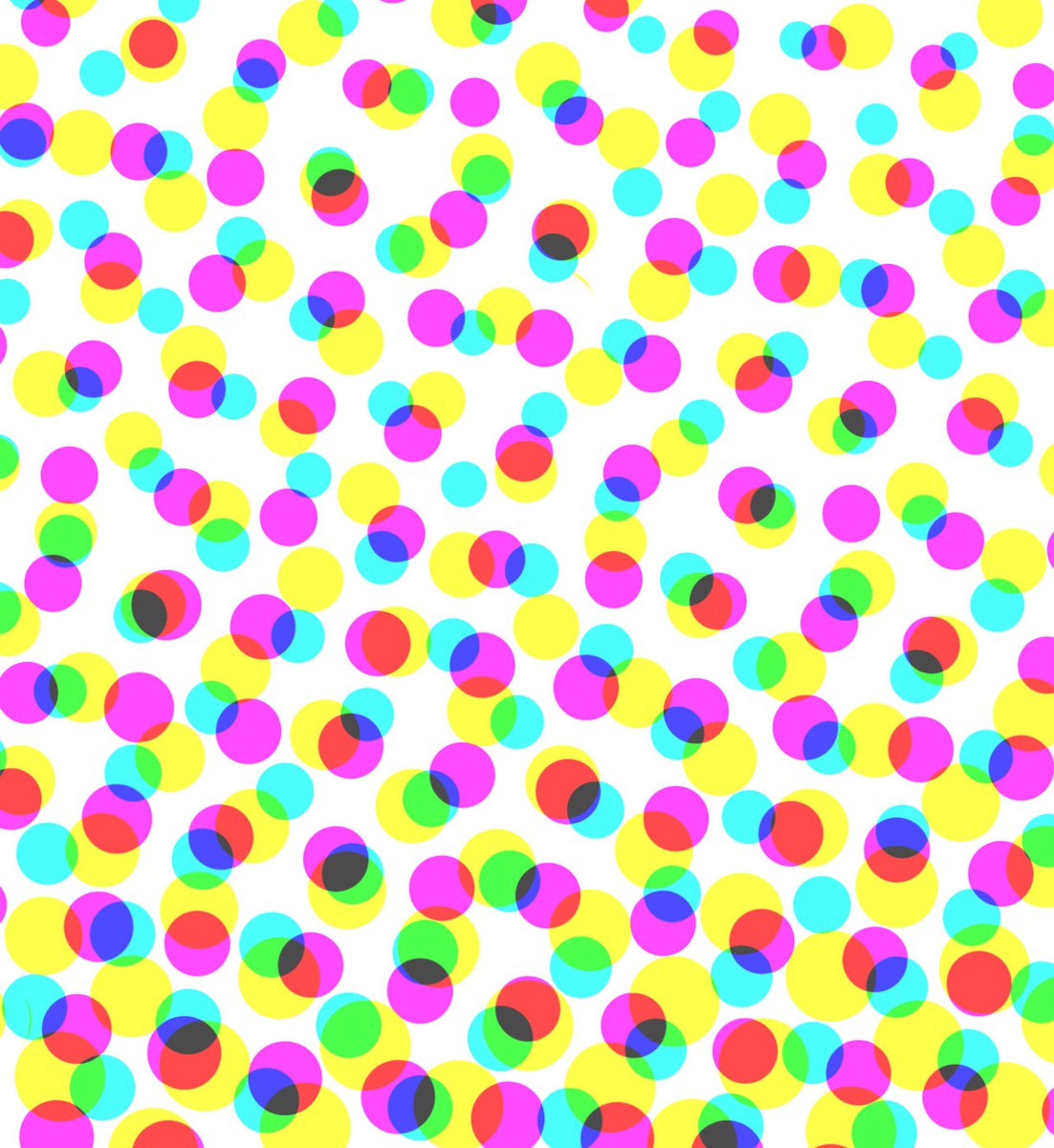 Halftoning print through the use of yellow, magenta , and cyan inks as primaries.
